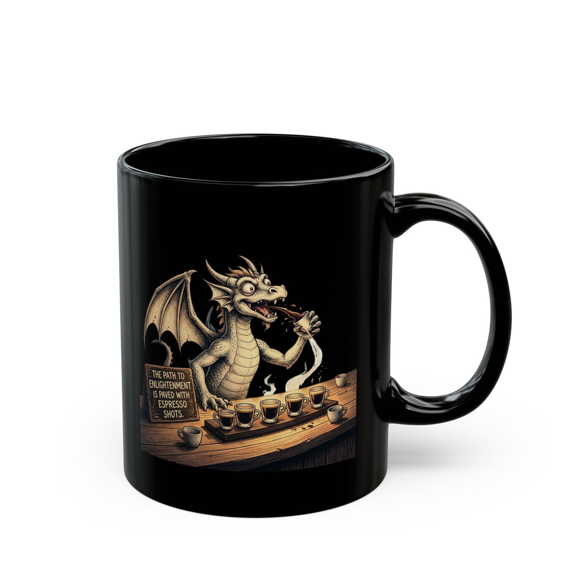 'The Path to Enlightenment is Paved with Espresso' Mug