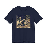 Fall From Grace Coffee Humor T-Shirt — "I Reached Nirvana, But They Didn't Have Coffee"