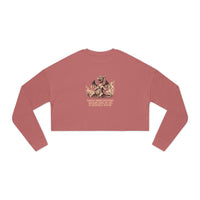 Todays Manifestation? Laughing Until My Abs Accidentally Appear" Cropped Sweatshirt