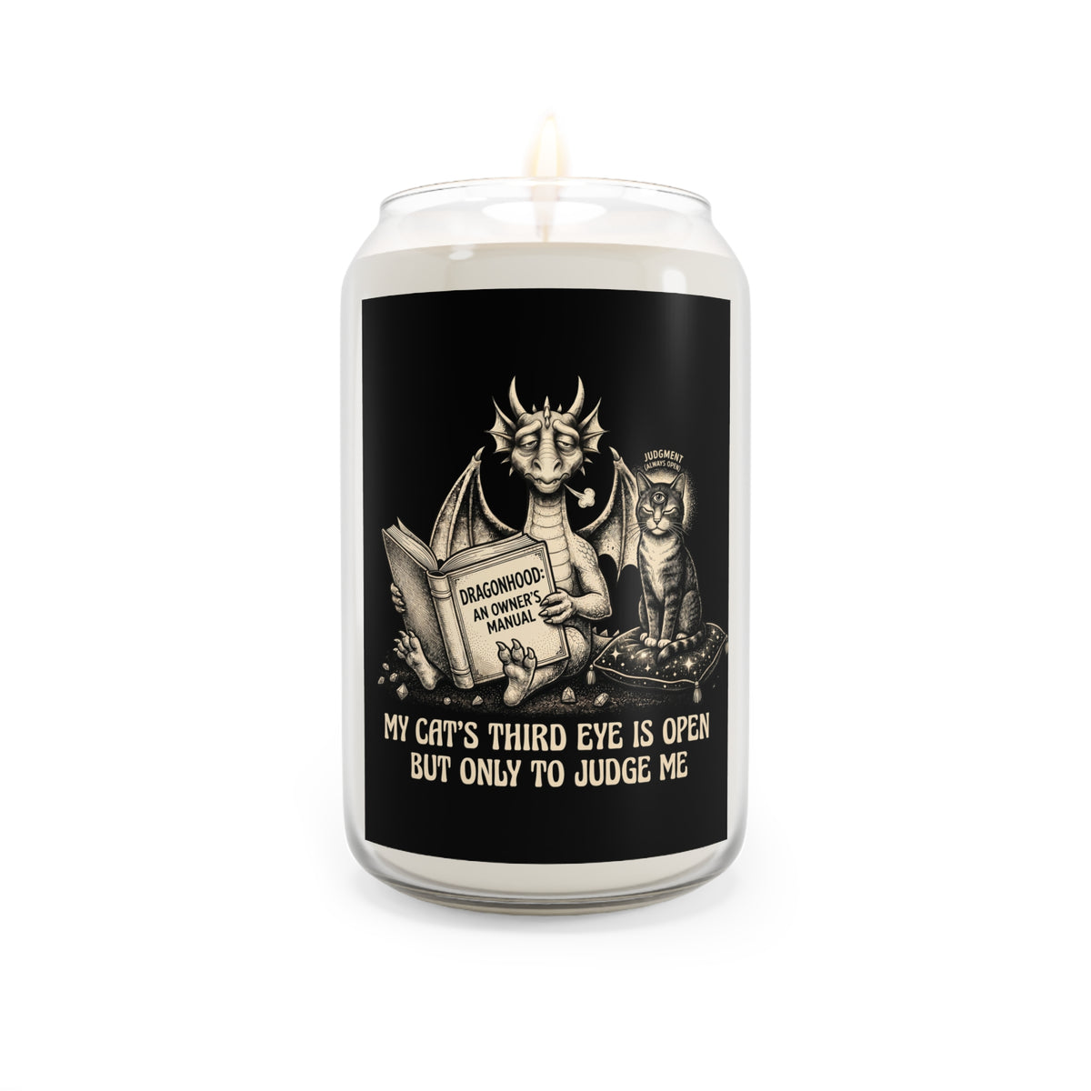My Cat's Third Eye Is Open But Only To Judge Me Candle