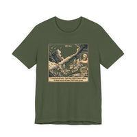 Fall From Grace Coffee Humor T-Shirt — "I Reached Nirvana, But They Didn't Have Coffee"