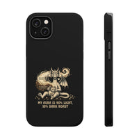 "My Aura Is 90% Light, 10% Dark Roast" Phone Case