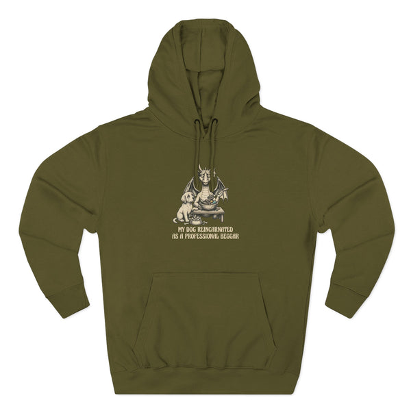 'My Dog Reincarnated as a Professional Beggar' Hoodie