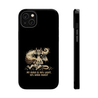 "My Aura Is 90% Light, 10% Dark Roast" Phone Case